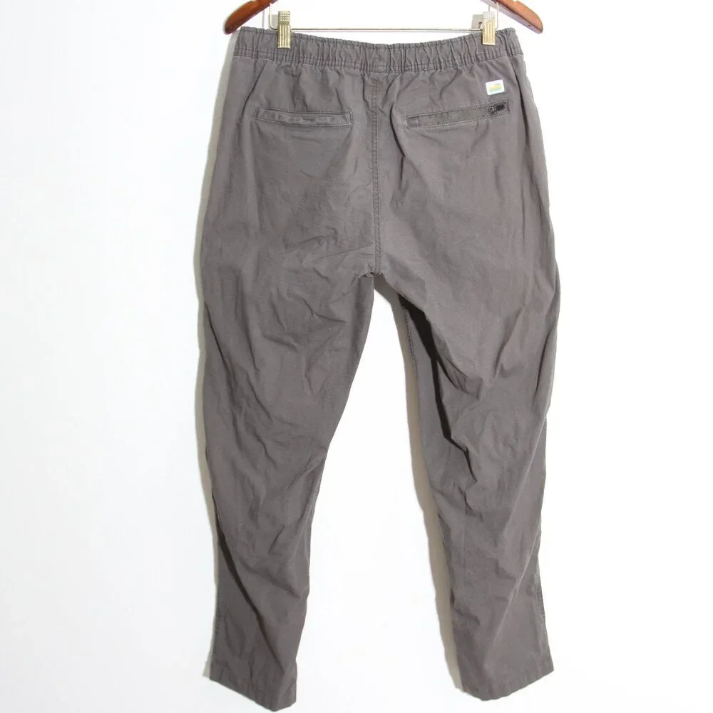 Vuori Ripstop Pant Men's Gray Organic Cotton Size Small